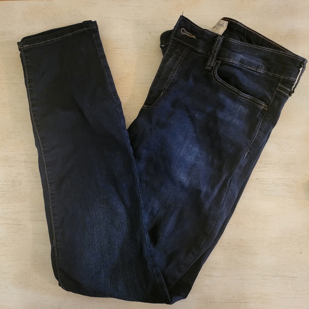 Mid Rise Skinny Dark Wash Jeans